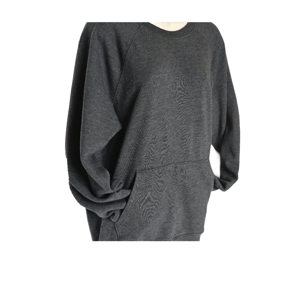 J.CREW Gray Long Sleeve Crew Sweatshirt with Front Pocket Size L - Picture 6 of 12